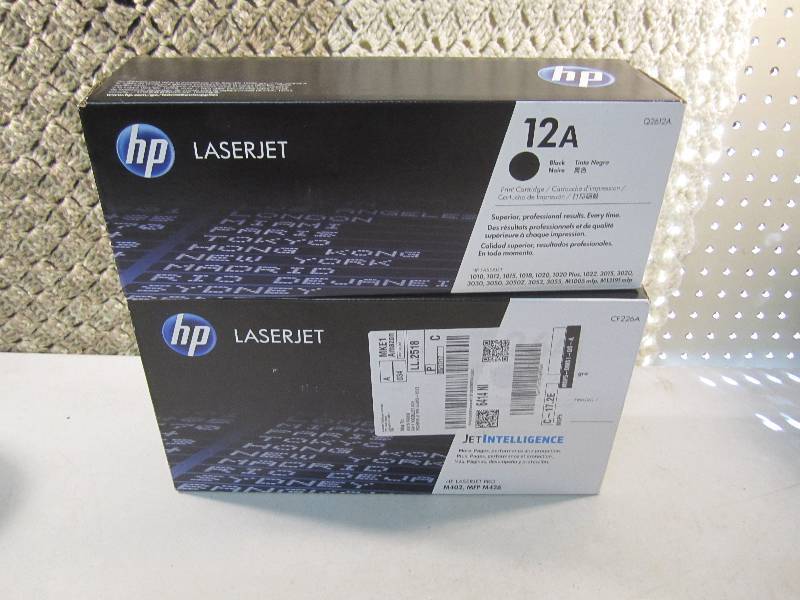 lot 27 image: Lot of 2 HP Toner Cartridges HP 12A...