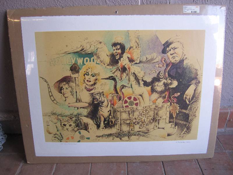 lot 54 image: Unframed Print Shrink Wrapped to Ca...