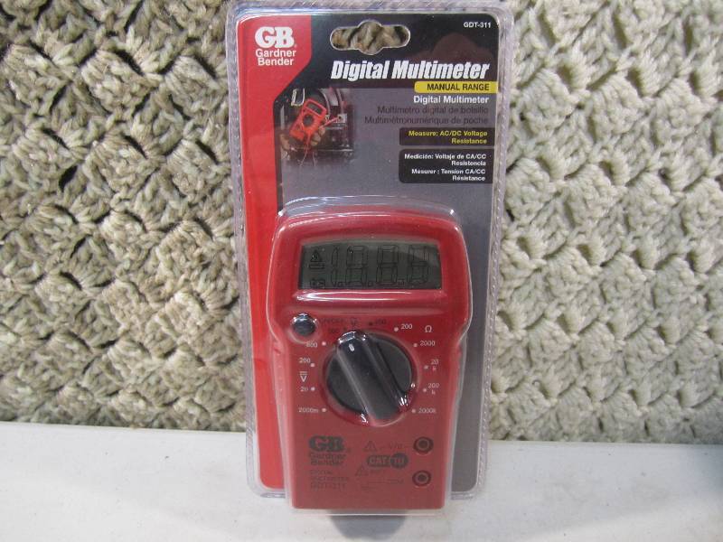 lot 66 image: Gardner Bender Digital Multimeter U...