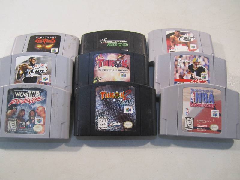 lot 71 image: Lot of 9 Nintendo 64 Video Games ...