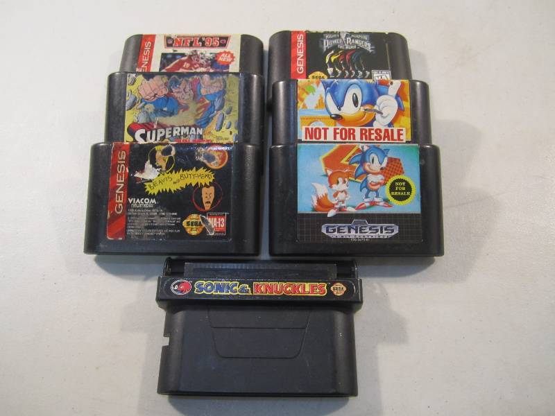 lot 72 image: Lot of 7 Sega Genesis Video Games...