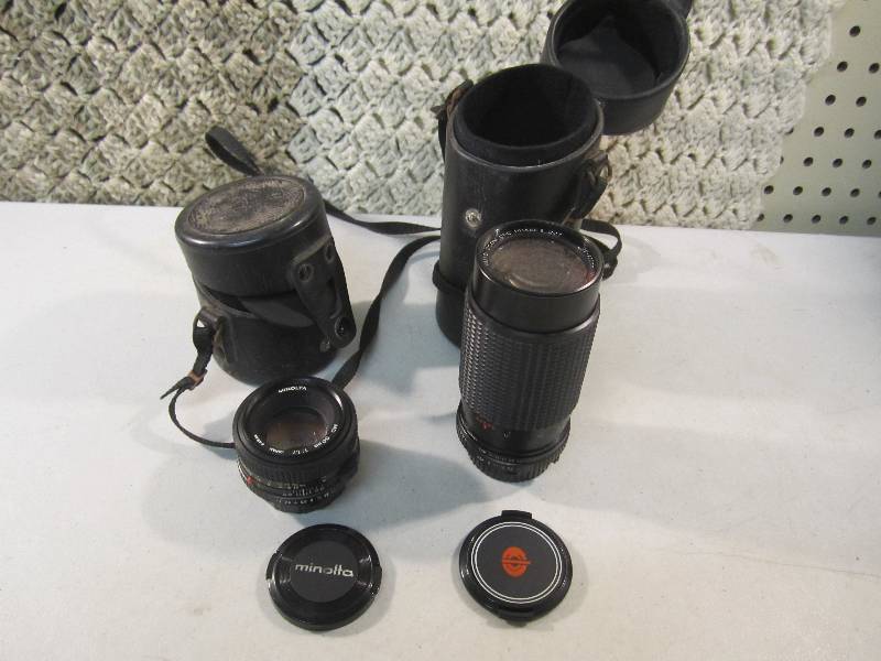 lot 87 image: Lot of 2 Camera Zoom Lenses in Case...