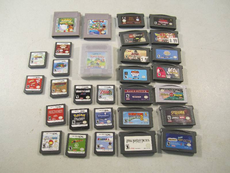 lot 91 image: Mixed Lot of Small Video Game Cartr...