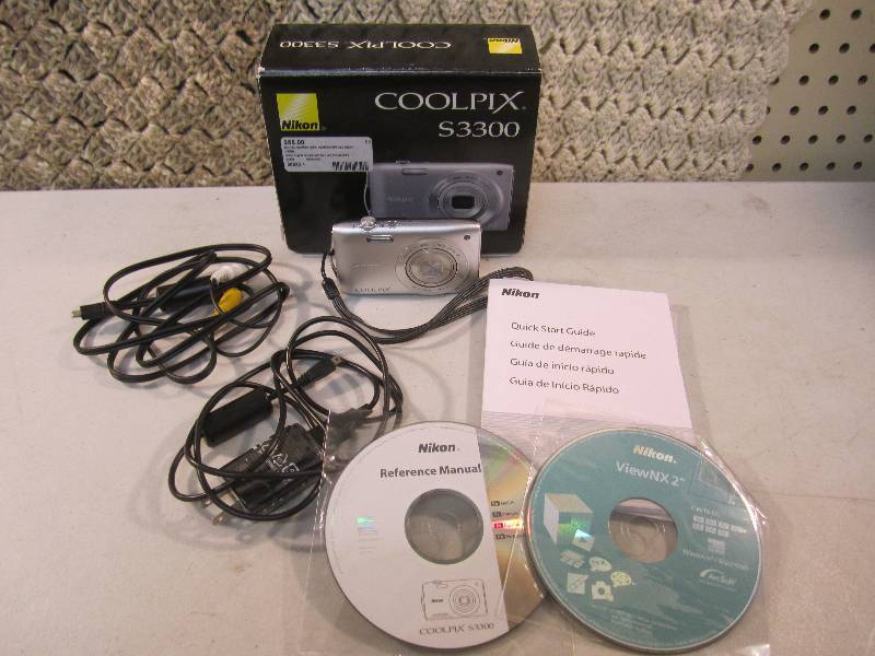 lot 100 image: Nikon Coolpix S3300 Digital Camera ...
