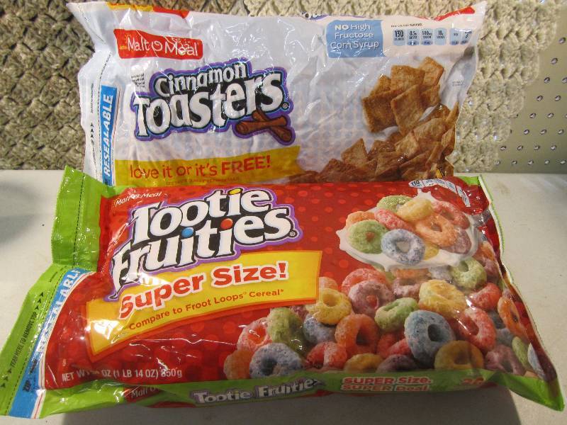 lot 208 image: Mix Lot of 2 Super Size Bags Cereal...