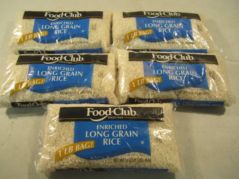 lot 219 image: Lot of 5 Bags Enriched Long Grain R...
