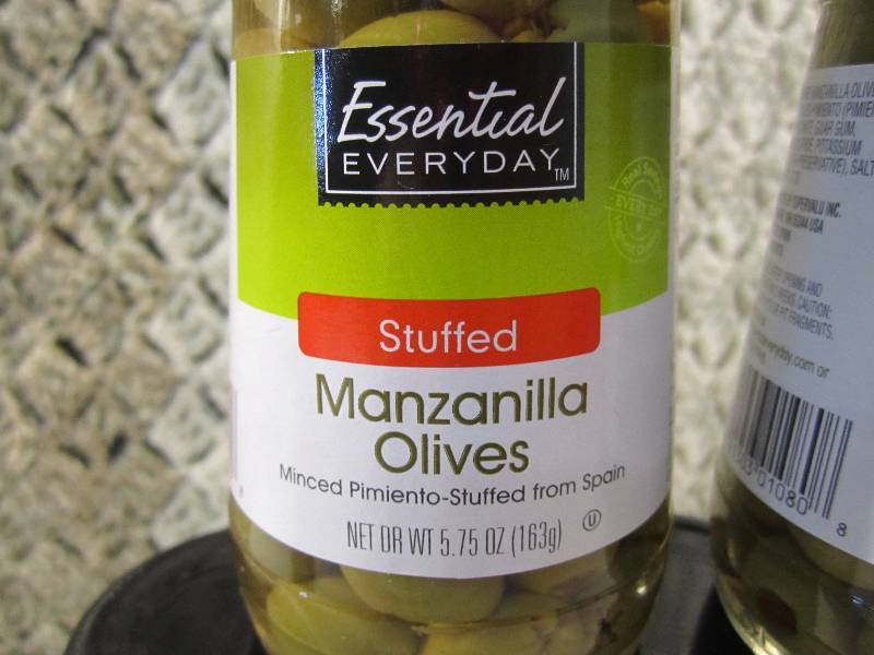 lot 228 image: Lot of 5 Jars Stuffed Manzanilla Ol...