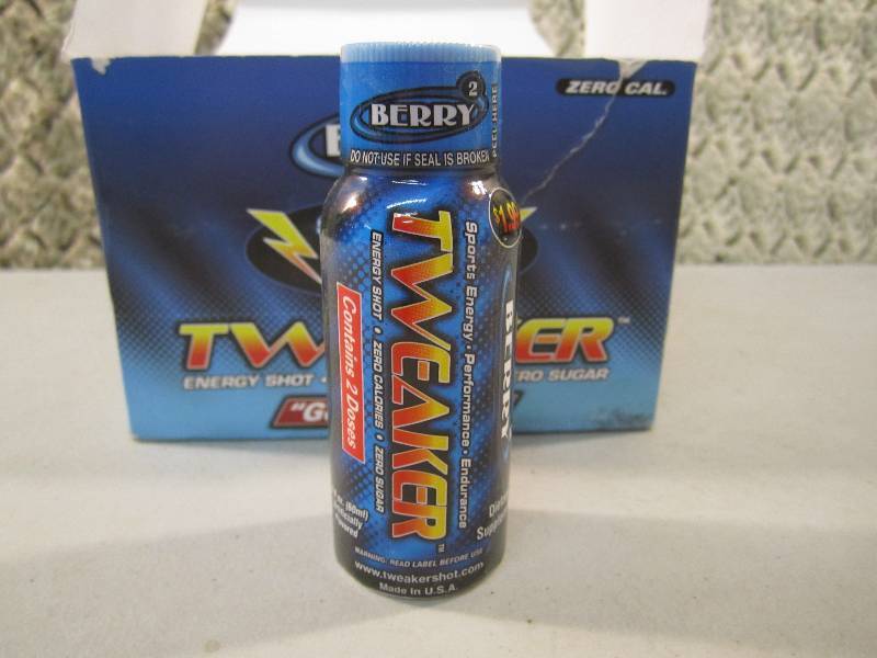 lot 251 image: Lot of 12 Bottles Tweaker Energy Sh...