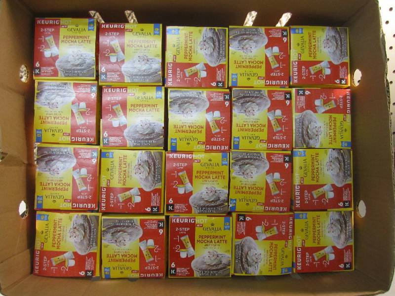 lot 252 image: Lot of 20 Boxes Keurig Hot Peppermi...