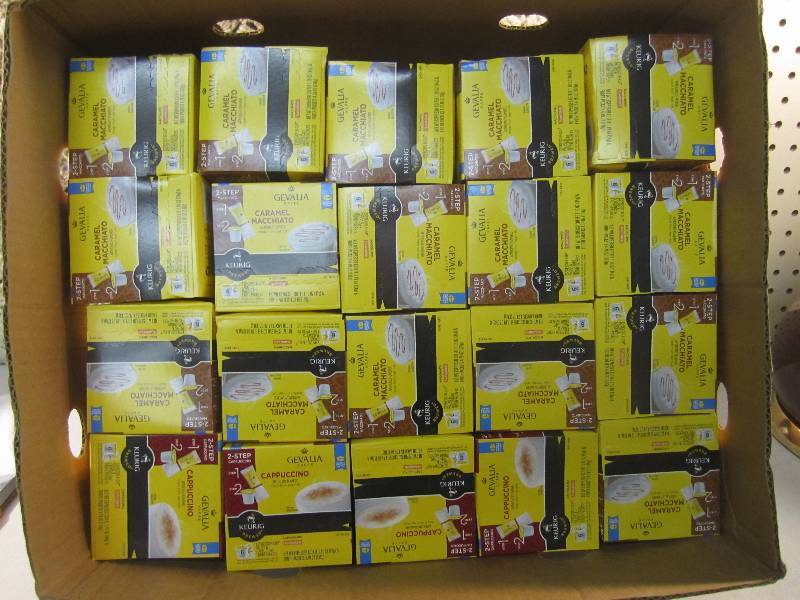lot 253 image: Lot of 20 Boxes Keurig Caramel Macc...
