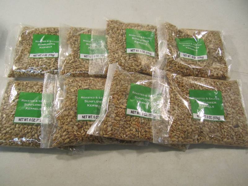 lot 264 image: Lot of 8 Bags Roasted & Salted Sunf...