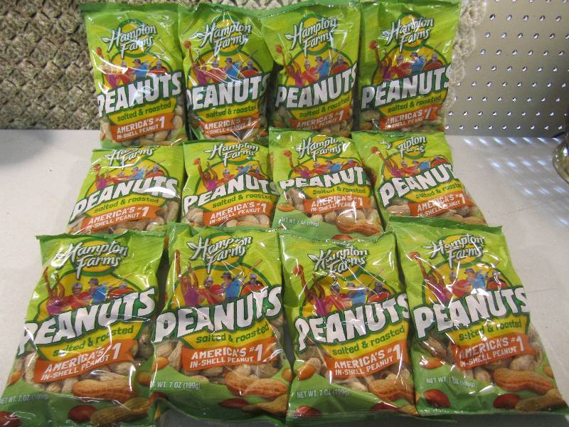 lot 274 image: Lot of 12 Bags In Shell Peanuts Sal...