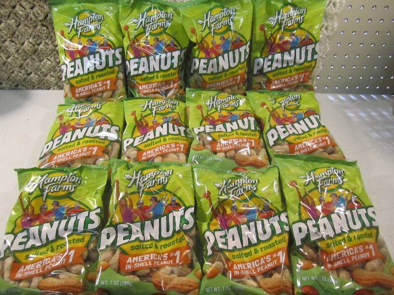 lot 276 image: Lot of 12 Bags In Shell Peanuts Sal...
