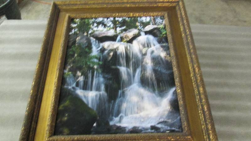 Gilded Frame Waterfall Wall Art 24x...