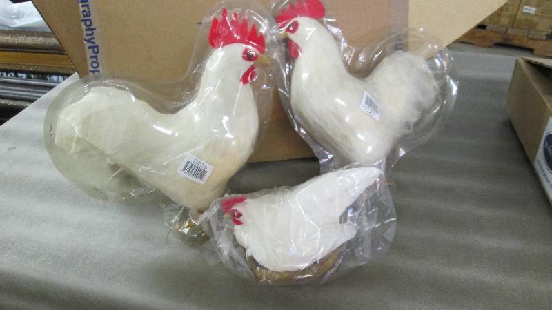 Set of 3 Chickens Photo Props...