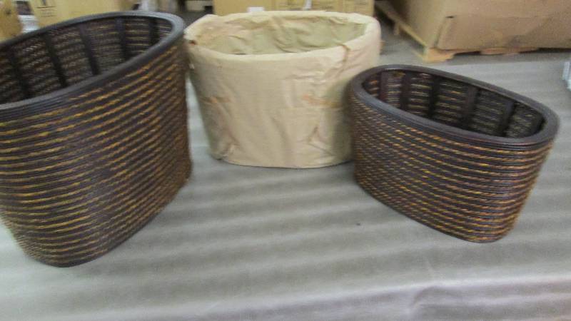 Set of 3 Nesting Oval Baskets...
