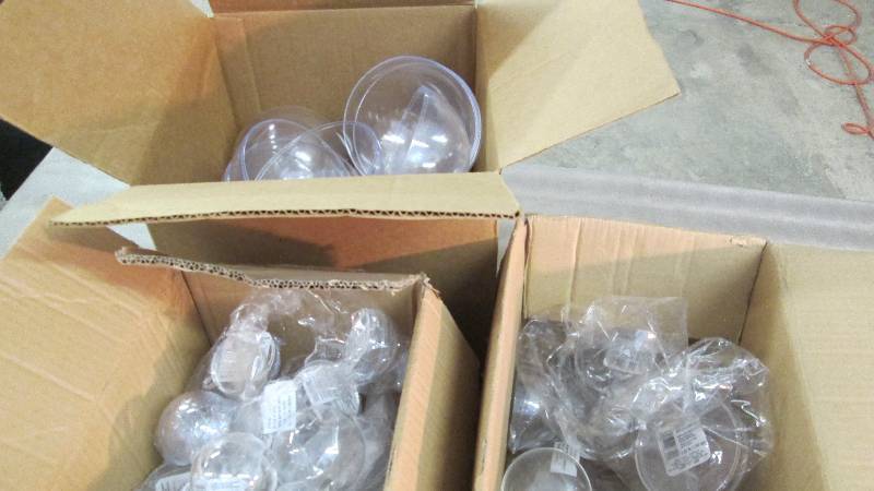 3 Boxes of Assorted Sized Clear Bal...