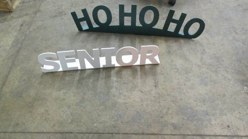 Lot of 2 Plastic Signs...
