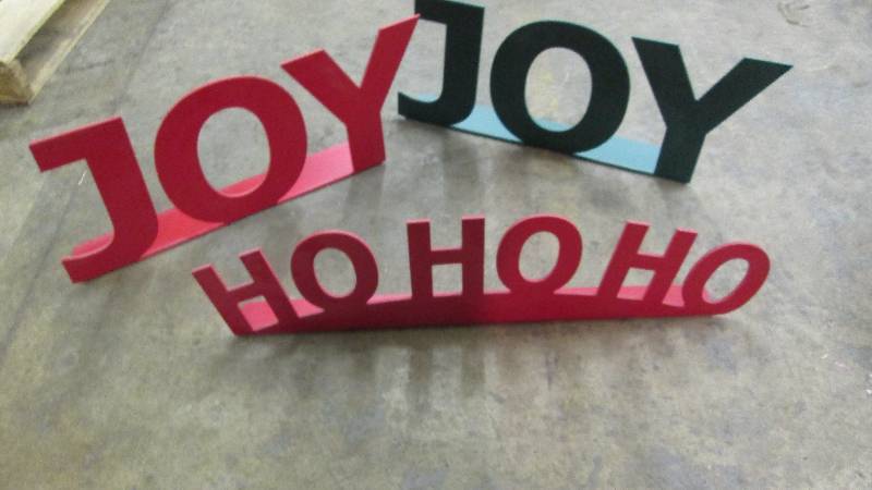 Lot of 3 Plastic Signs...