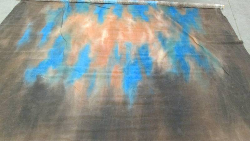 Large Rolled Backdrop Tie Dye Brown...