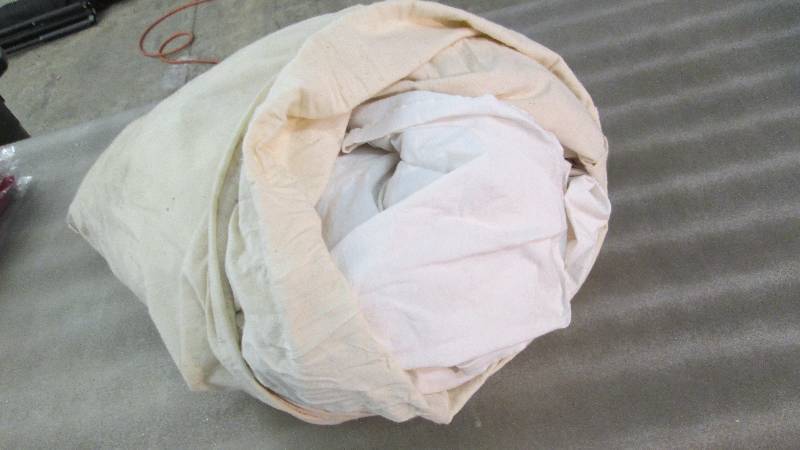 White Back Drop in Drawstring Bag...