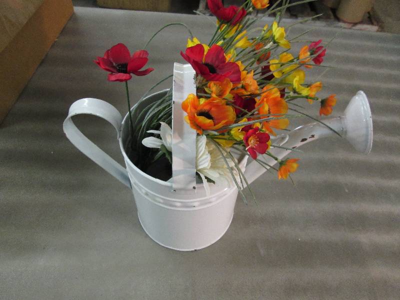Enameled Sprinkle Can Planter...