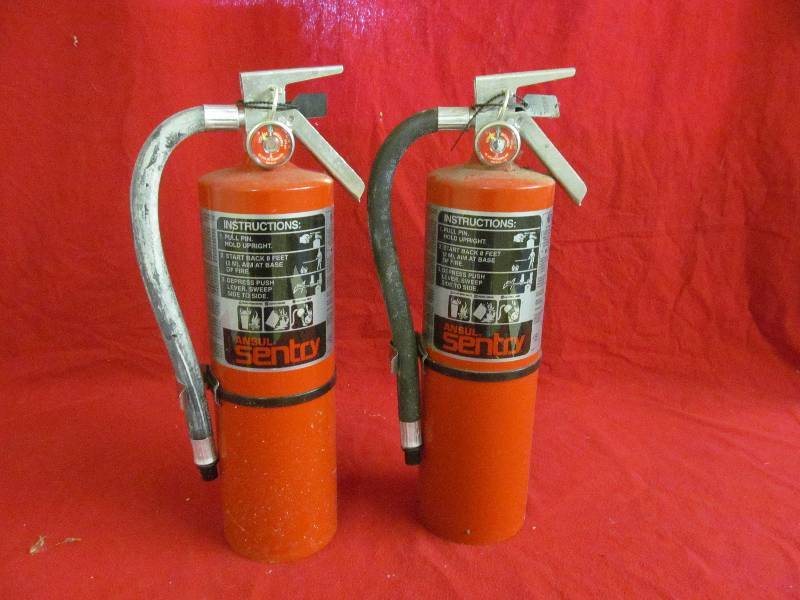 lot 10 image: commercial fire extinguishers