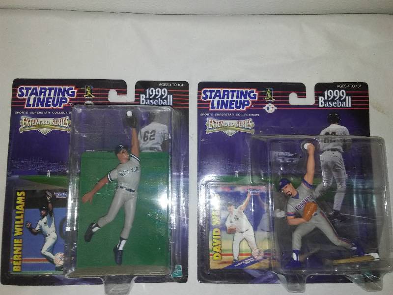 lot 35 image: Starting lineup, David Wells and Bernie Williams,