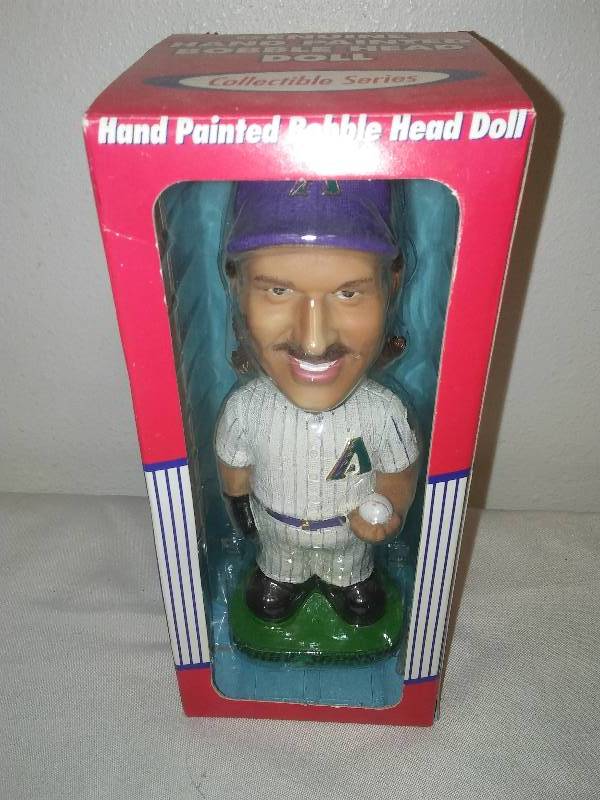 lot 36 image: Bobble Dobbles Randy Johnson Bobblehead