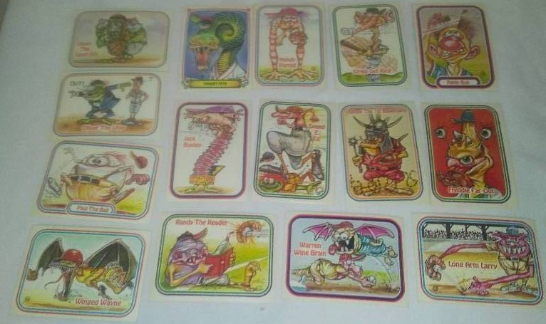 lot 107 image: 15 Awesome All-Stars 1988 Donruss Sticker Cards Trading