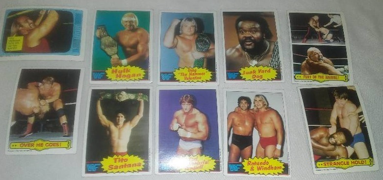 lot 108 image: 10 All-Star Professional Wrestling Cards, WWF, Hulk Hogan,