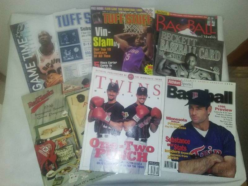 lot 123 image: Tuff Stuff, Game Time Beckett, 8 in all. Brady Molitor, Red Hawks, Twins, Athlon