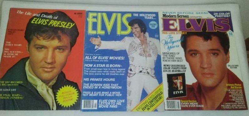 lot 130 image: Elvis Presley Magazines,
