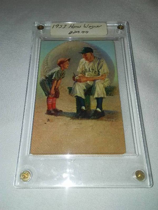 lot 133 image: Honus Wagner 1953 MLB Baseball Card,
