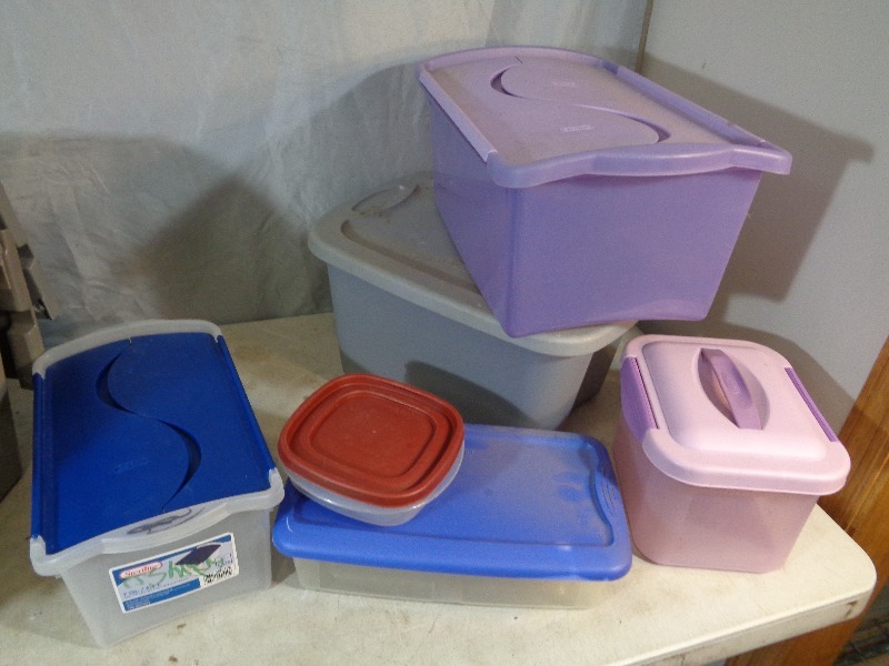 lot 40 image: Assorted Totes with Lids