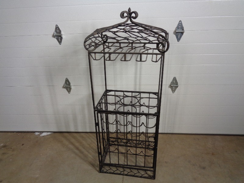 lot 145 image: Iron Wine Rack