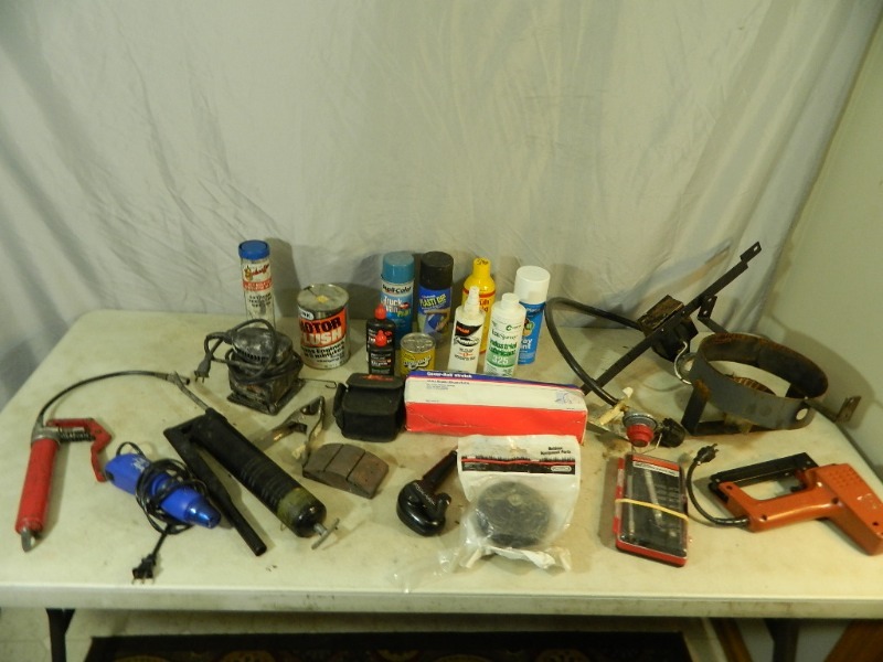 lot 52 image: Power Tools, Chemicals, Etc