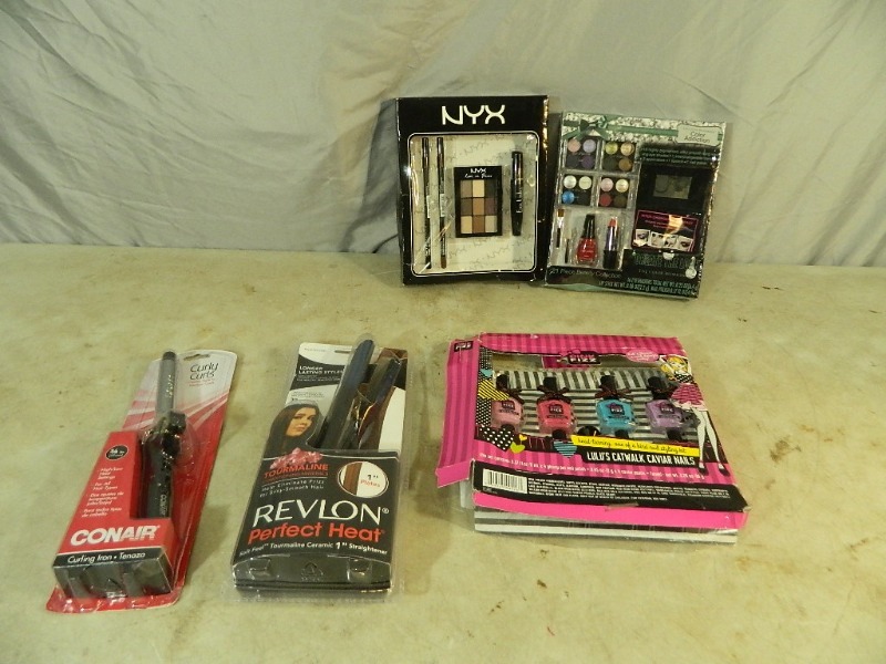 lot 101 image: New Hair Straightner, Makeup, More