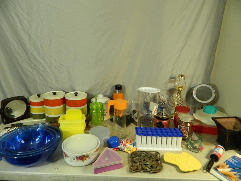 lot 114 image: Starbucks Metal Thermos, Metal Canister Set, More