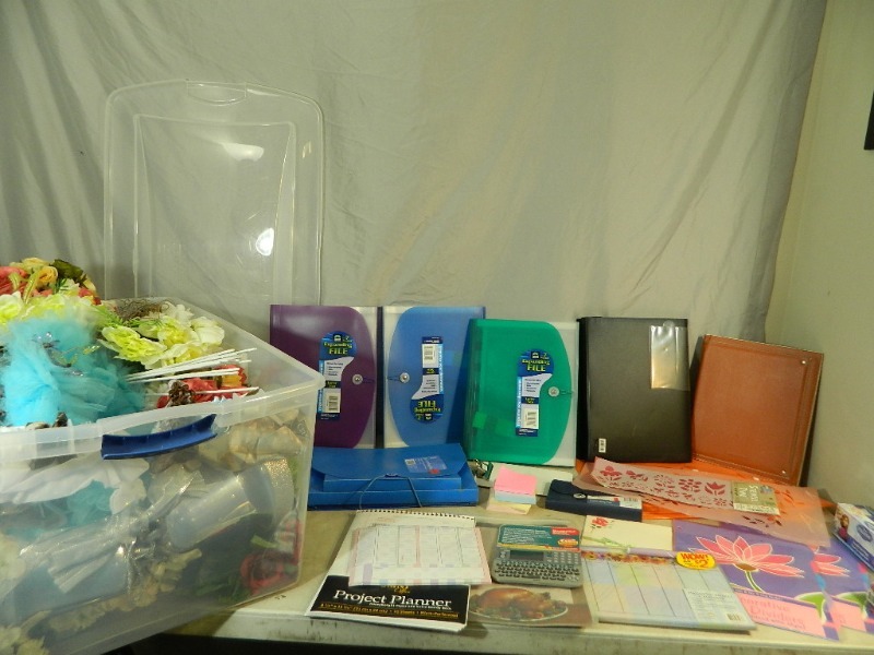 lot 183 image: Wedding Decor, Craft Items, and Office Items