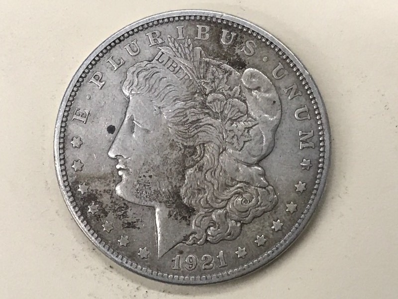 1921-D Morgan Silver Dollar ...