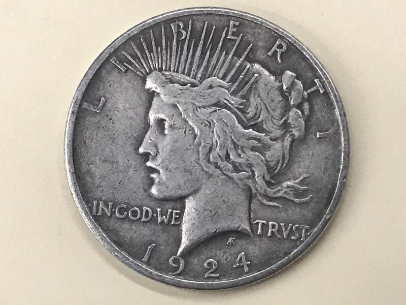 1924 Peace Silver Dollar ...