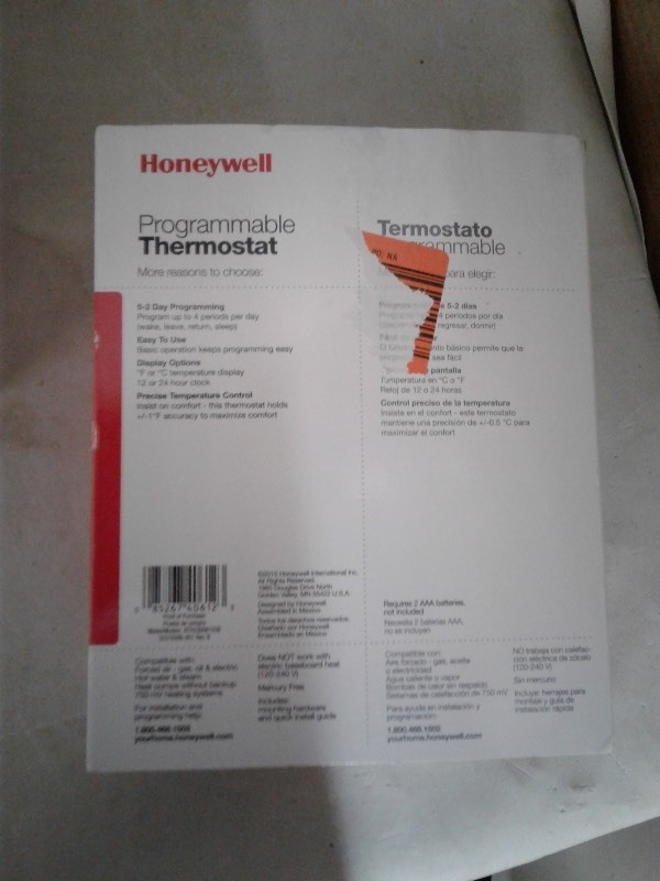 3x Honeywell 52 Programmable Thermostats,