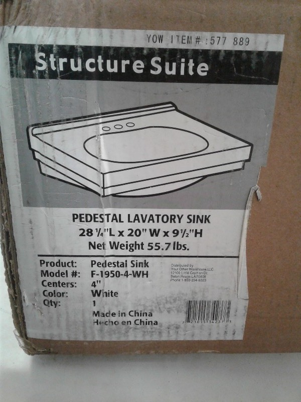 Structure Style Pedestal Style Sink