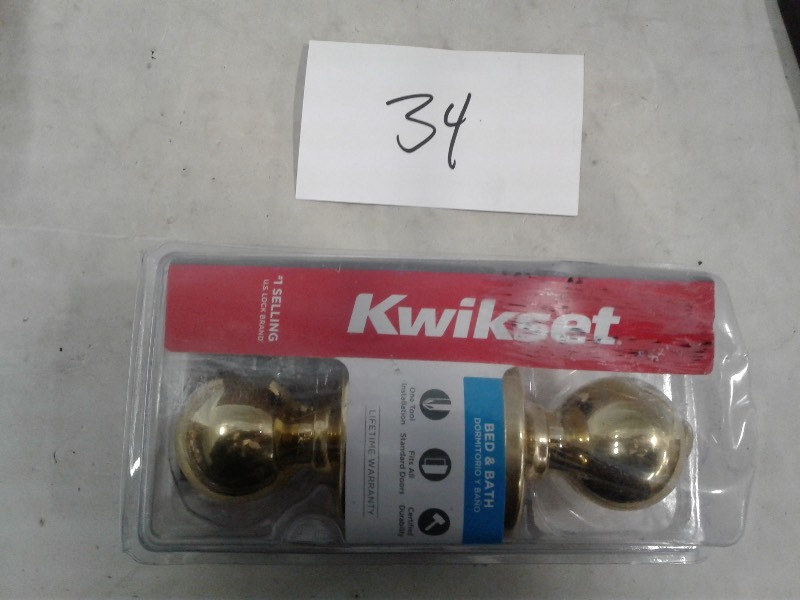 Kwikset Polo Style Bed Bath Door Knob Twin Cities Auction