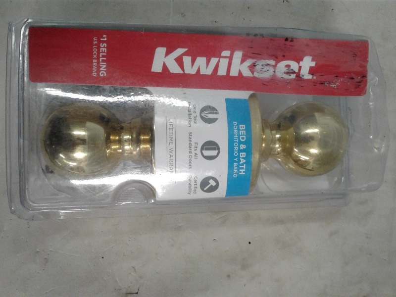 Kwikset Polo Style Bed Bath Door Knob,