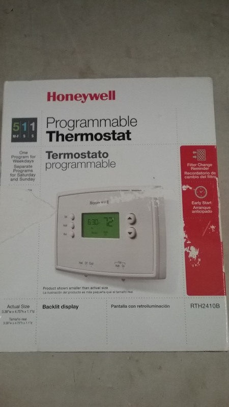 3x Honeywell 5-1-1 Programmable Thermostats,