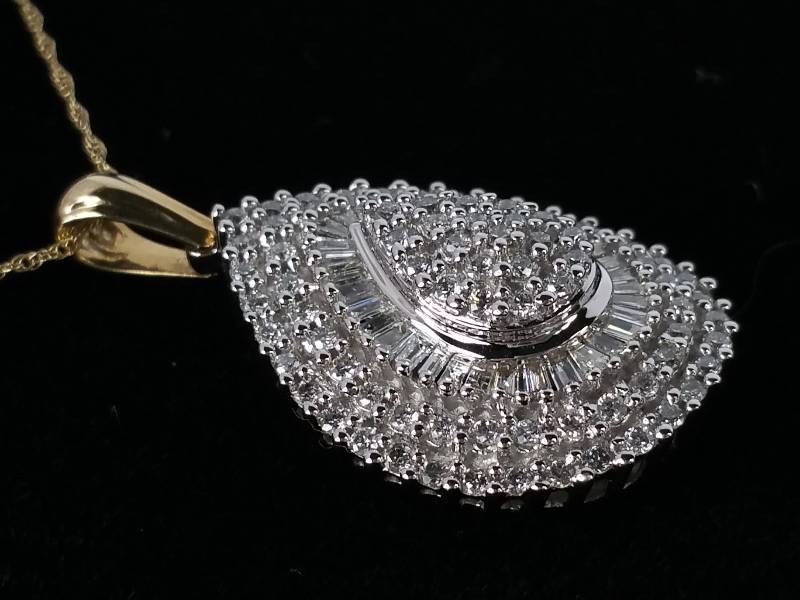 lot 5D image: 14k Gold Diamond Necklace - $5900 Retail