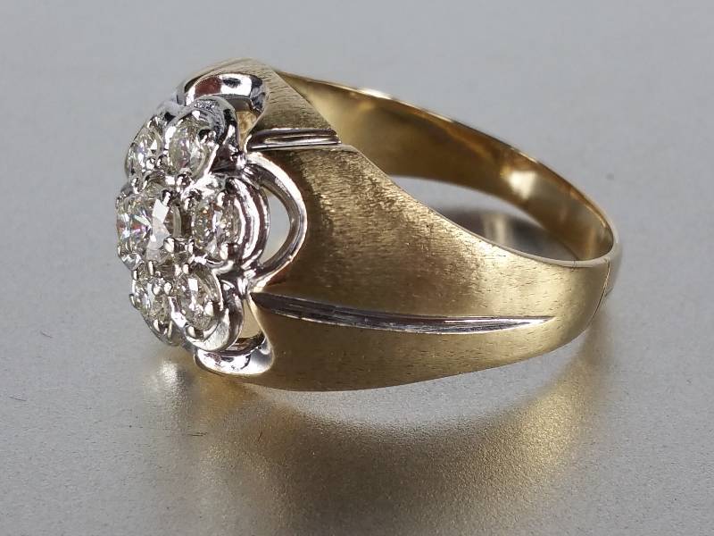 lot 15E image: 10k Gold Diamond Mens Ring - $7500 Retail