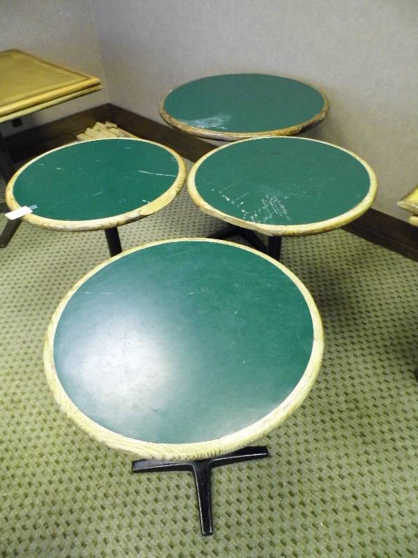 Lot of 4 Round Tables